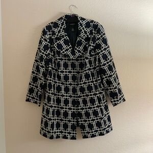 Lane Bryant Plus Size Navy Knee Length Jacket